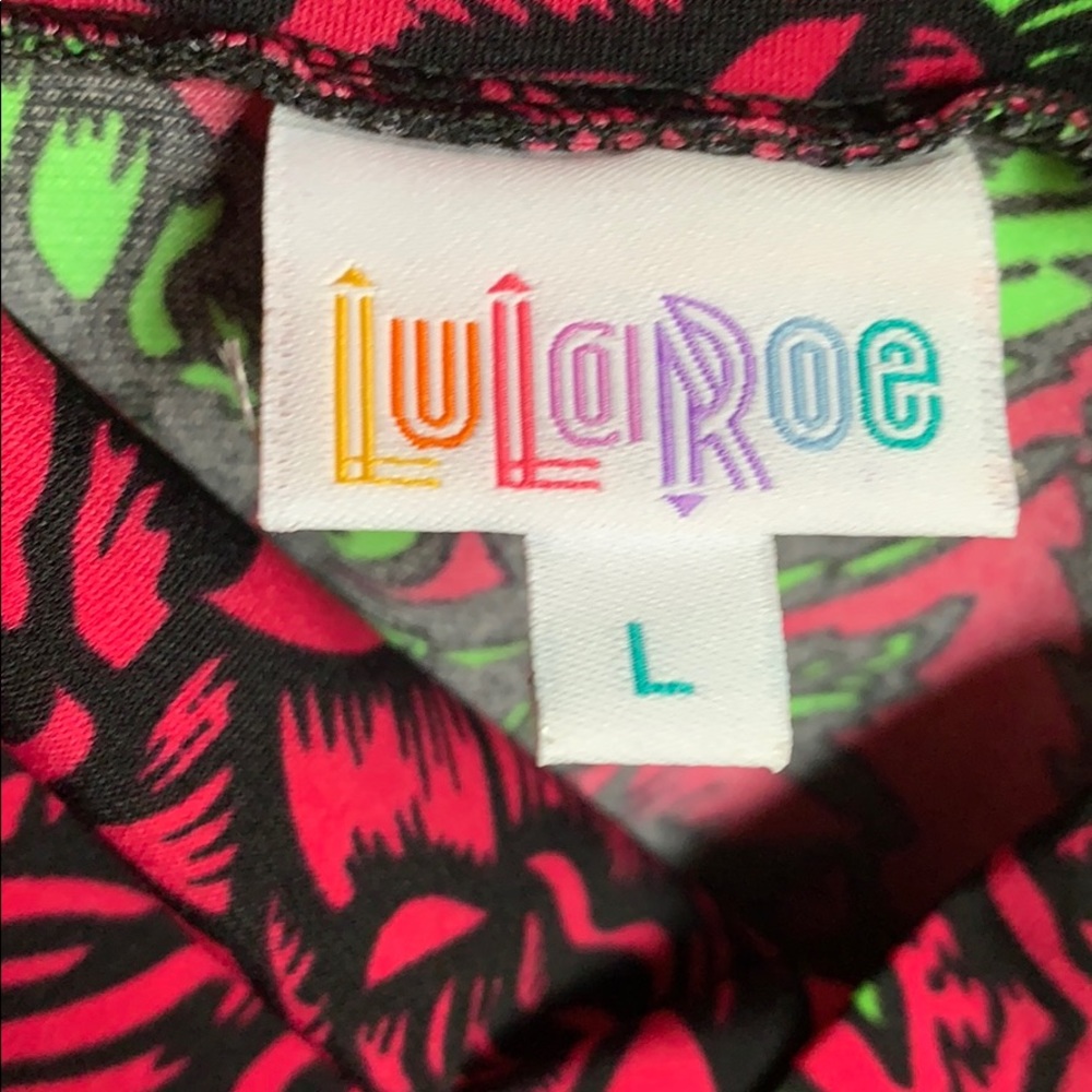 Lularoe Rose Print Maxi Skirt - Picture 3 of 3
